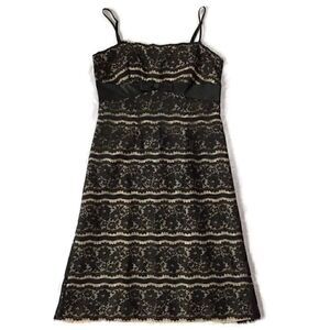 Delaru Lace Overlay Formal Cocktail Dress
